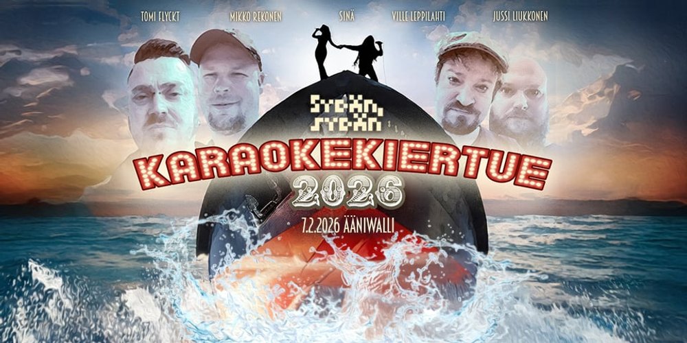 SYDÄN, SYDÄN – KARAOKEKIERTUE 2026