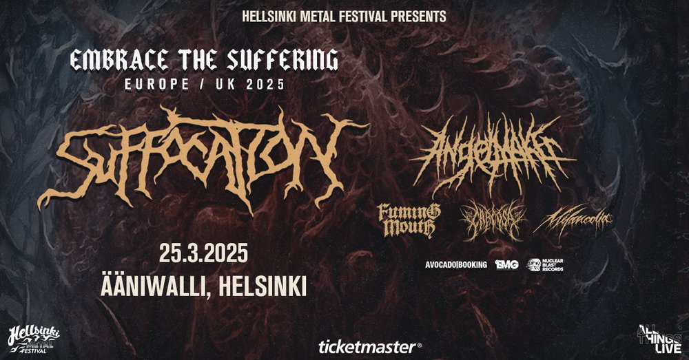 Suffocation (US) - Embrace The Suffering EU/UK Tour 2025