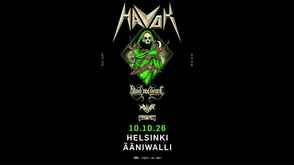 HAVOK (US) & supports: Blood Red Throne (NO), Xonor (CH), Eradikated (SE)